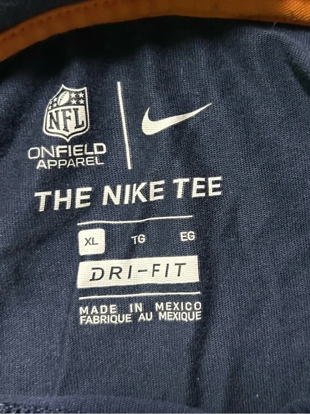 Men’s The Nike Tee New England Patriots Football Long Sleeve Shirt Size XL
